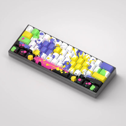 YMDK Graffiti Keycaps Full Set 131 Keys Trendy Colorful Creative Custom Keycap Cherry Profile Sidelit Dye Sub for MX Mechanical Keyboard