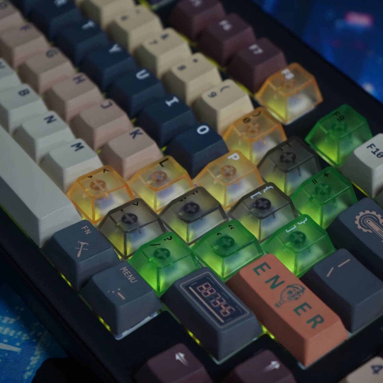 YMDK Wasteland Theme Keycap 131 Keys PBT Cherry Profile Dye Sublimation for Mechanical Keyboard