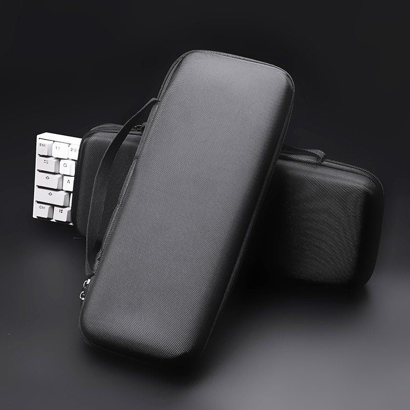 YMDK Black Oxford Hard‑Shell Keyboard Case, Shock‑Absorbent Waterproof Mechanical Keyboard Storage Bag for Mechanical Keyboard