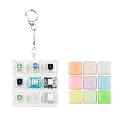 9 Keys Switches Tester(Cherry Gateron Green Clear White Gray Clear Zealio Purple Kailh Box Navy Jade  Switches)