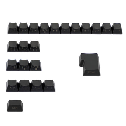 YMDK 125 Laser-Etched Dolch Keycaps (Side Printed Support UK Italian Spain De ISO)