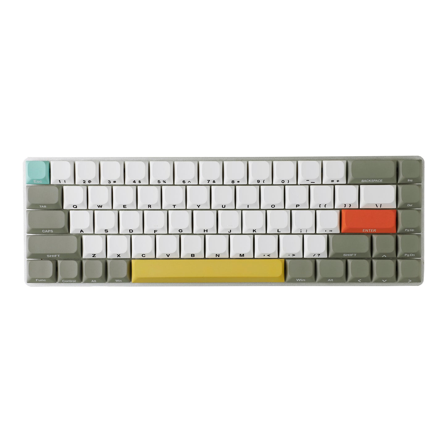 YMDK Ultra-slim Low profile keycap Side Print MX Series PBT Keycap for 61/64/75/87/96 ultra-slim keyboard