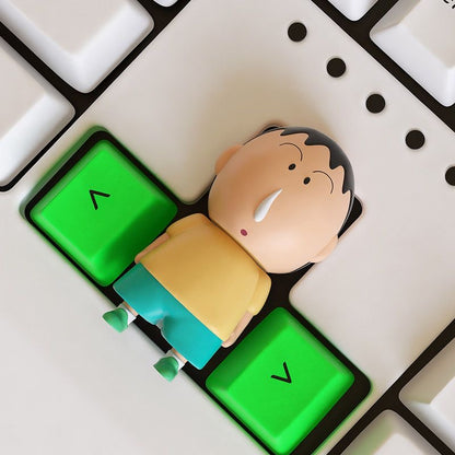 YMDK Cartoon Animation Creative Up and Down keys Cute Resin Personalized Keycaps Three-dimensional Key Caps for MX Mechanical Keyboard Decorate