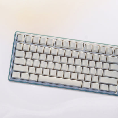YMDK 142 keys Cherry Profile White Jade Top Print for 75/87/98/104/108 MX Mechanical Keyboard