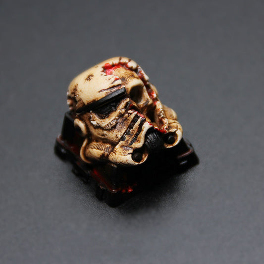 YMDK Skull Personality Keycaps Cool Domineering Novel Creative Key Cap Homemade Resin Keycap for MX Mechanical Keyboard