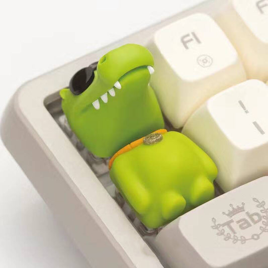 YMDK Animal Party Combination Keycaps Personalized Key Cap Cute Novel Resin Suitable for Mechanical Keyboard Up and Down Keys