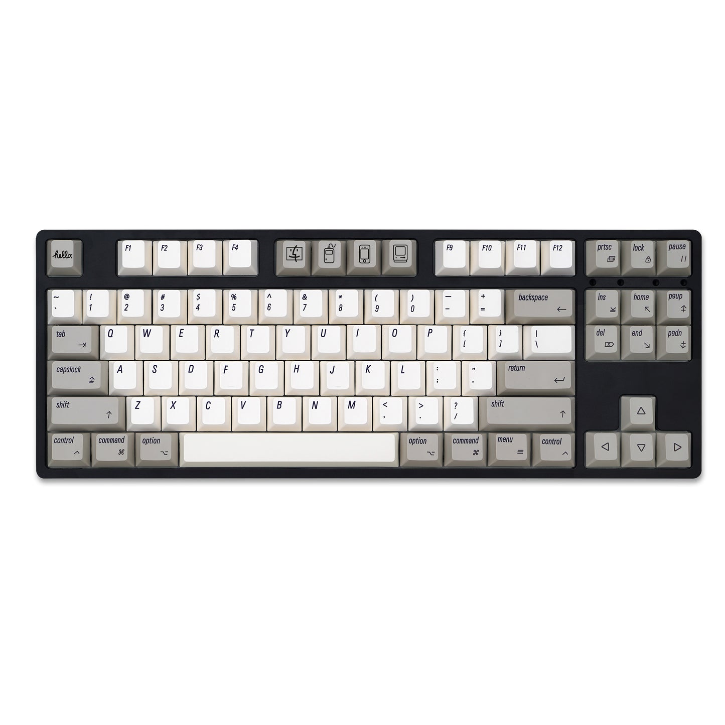 YMDK English Korean 135 Keys MAC Apple Retro Keycaps Cherry Profile PBT Dye Sublimation for 75/87/98/104/108 MX Mechanical Keyboard