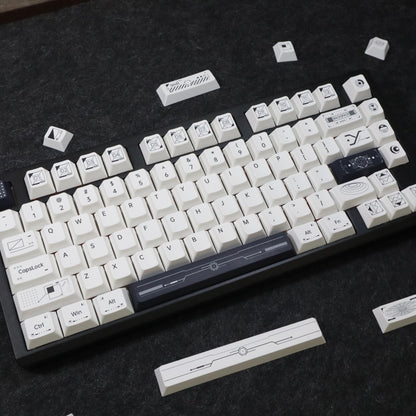 YMDK 139 keys Virtual Space Theme Keycaps PBT Dye Sub Cherry Profile Custom Keycap for 61/68/75/87/98/104/108 MX Mechanical Keyboard