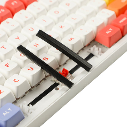 YMDK Plate Mounted Stabilizers Rubber Strip to Reduce Noise Dust Proof For Spacebar