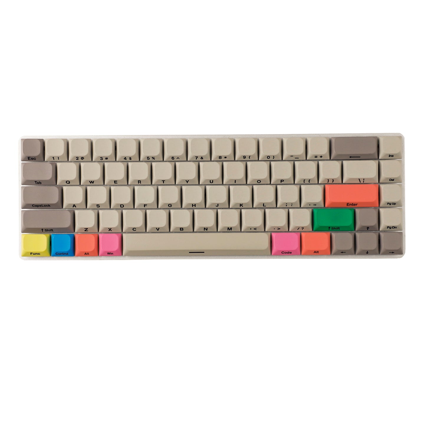 YMDK Ultra-slim Low profile keycap Side Print MX Series PBT Keycap for 61/64/75/87/96 ultra-slim keyboard