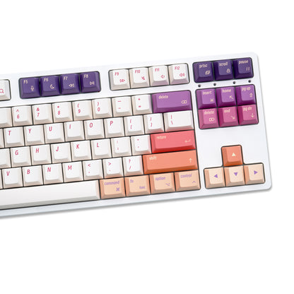 YMDK Smoke Cloud 143 Keycaps(Dye Sub Cherry Profile PBT 1.5mm/ANSI MAC 104 TKL GK61 96 75 GMMK NCR80 Using)
