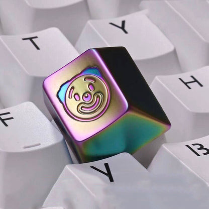 YMDK Joker Metal Personalized Keycaps Creative Cool Cute Keycap for MX Mechanical Keyboard