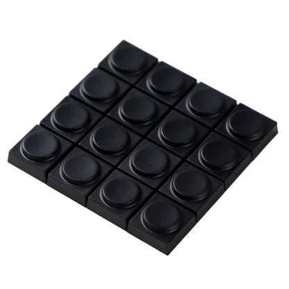 YMDK 16 Pcs Original Blocks Bricks Keycap Transparent Frosted Keyboard Cap PBT Low Profile Key Caps for Mx Mechanical Keyboard