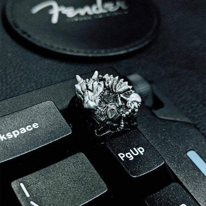 YMDK Keel Special-shaped Keycaps Cool Embossed Three-dimensional Key Caps Resin Translucent Keycap for MX Mechanical Keyboard