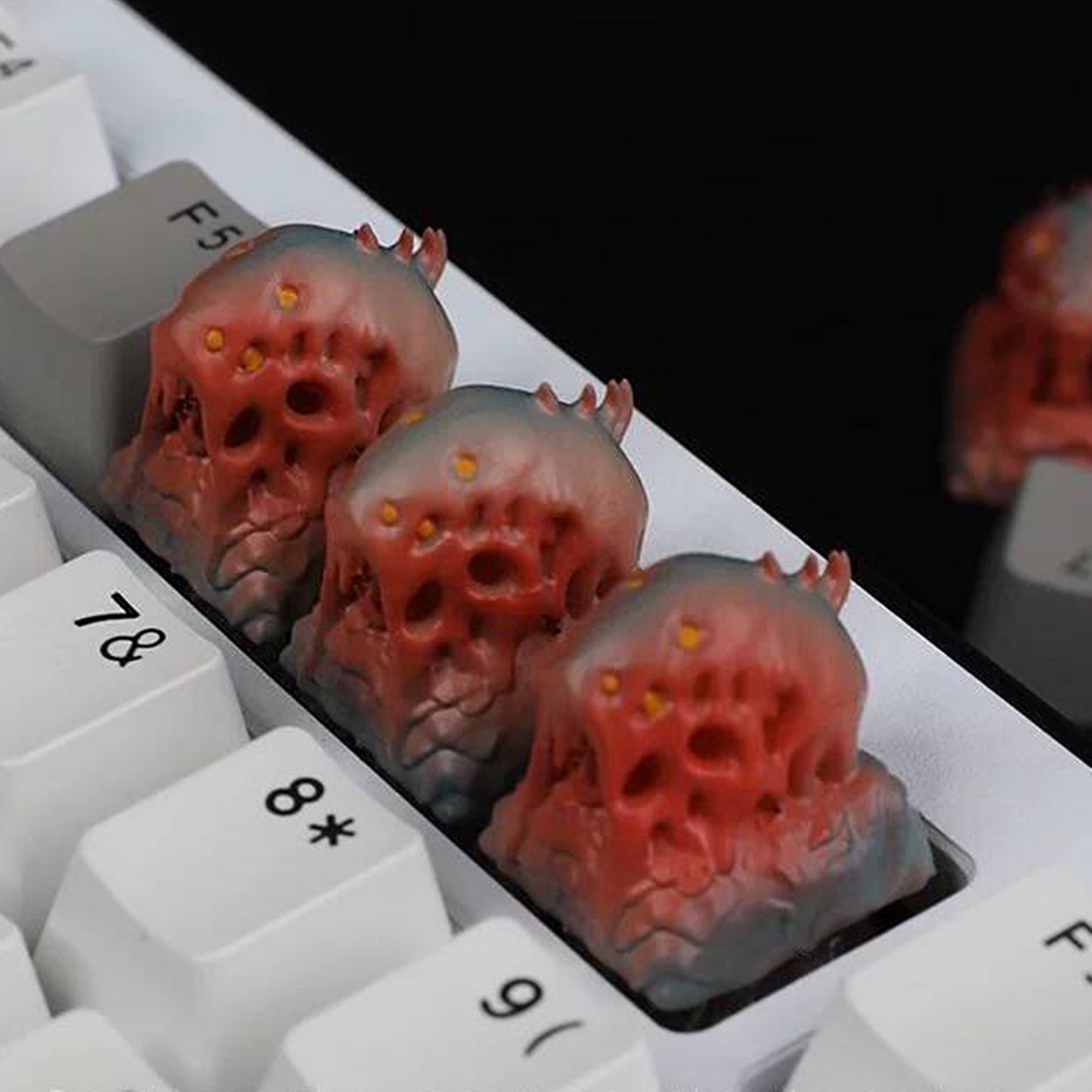 YMDK Fluid Dragon Three-dimensional Personality Keycaps Creative Interesting 3D Printed Key Cap Resin Keycaps for MX Mechanical keyboard