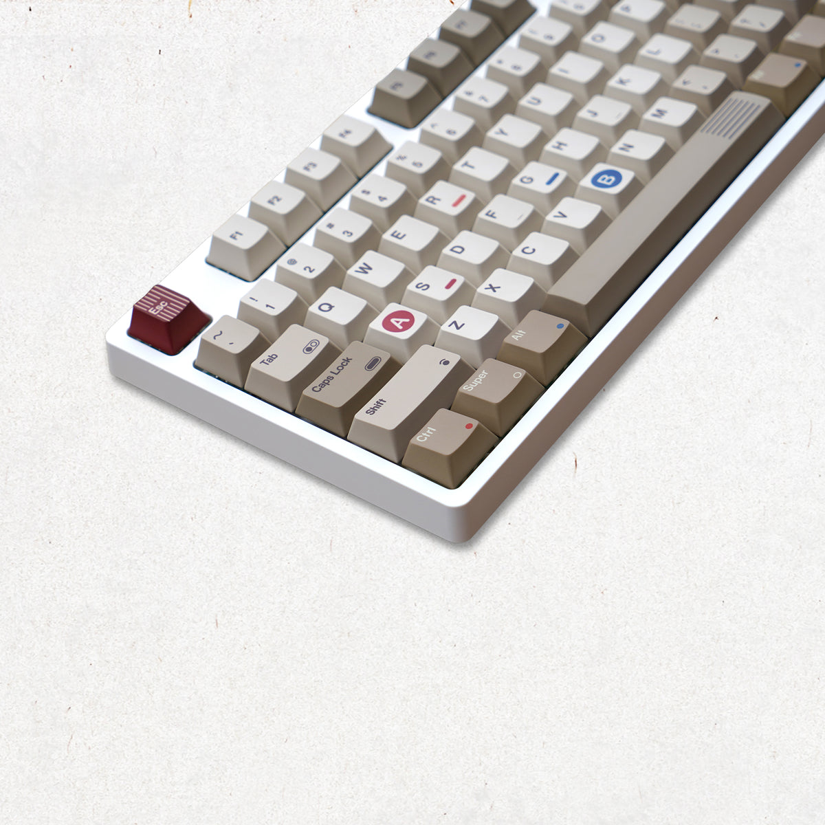 YMDK 133 Keys 1989 Dye Sub PBT Cherry Profile Top Print Keycap for 61 68 75 84 87 96 104 108 MX Mechanical Keyboard Layout