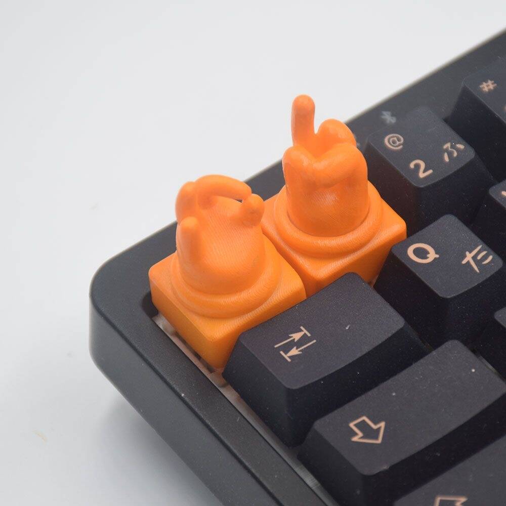 YMDK OK Gesture Keycaps Personalized Keycap Creative Cute Are You OK Hand-shaped Resin Key Caps for MX Mechanical Keyboard