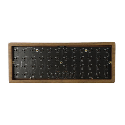 YMD40 V2 Mini Cute Air40 Walnut Wood Case DIY Mechanical Keyboard（Support QMK VIA ——Type C Soldering PCB Wooden Case）