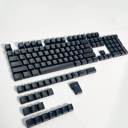 YMDK Minimalist Solid Color Backlit Spain Full Set 132 Key Double Shot OEM Profile for 68/75/87/98/104/108 MX Mechanical Keyboard
