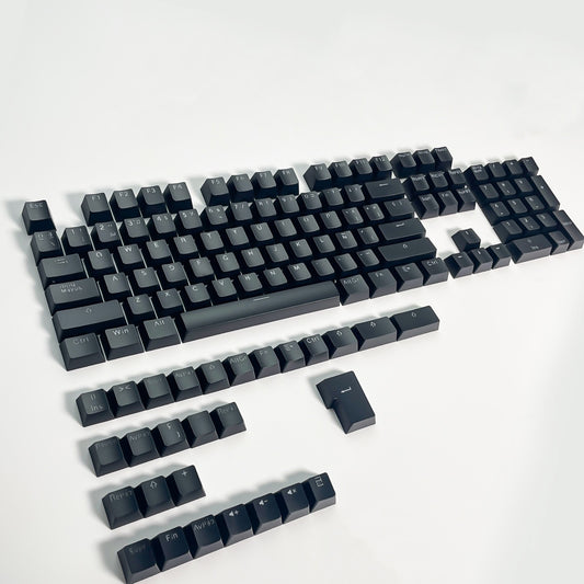 YMDK Minimalist Solid Color Backlit Spain Full Set 132 Key Double Shot OEM Profile for 68/75/87/98/104/108 MX Mechanical Keyboard
