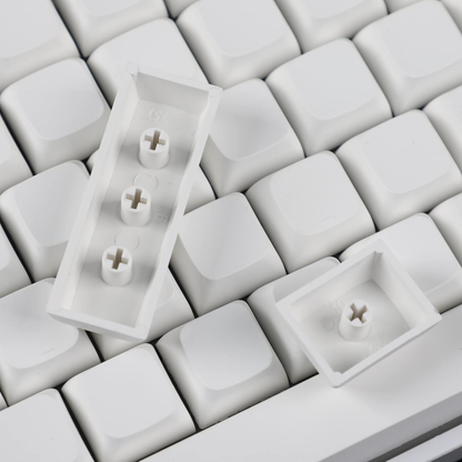 YMDK 127 Key Black White Blank ZDA XDA V2 Keycaps PBT Keycap for MX Keyboard 104 87 61 Melody 96 KBD75 ID80 GK64 SP84