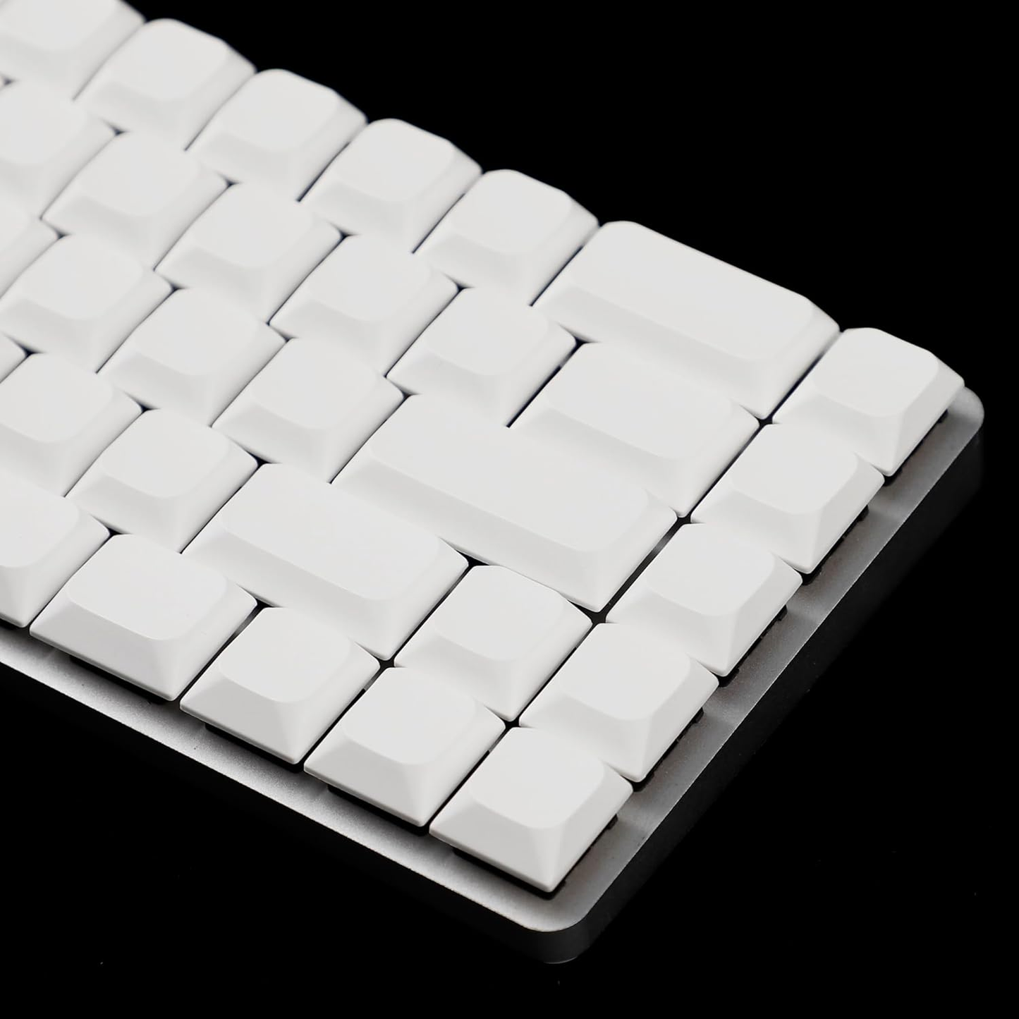 YMDK Ultra-Slim Style Blank Mx Low Profile Dye Sub PBT Keycaps for Mx 61 64 68 75 84 87 96 108 Layout Mechanical Keyboard