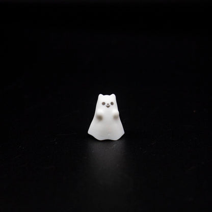 YMDK Little Ghost Personalized Keycaps Novel Interesting Cute Translucent ESC Key Resin Keycap Suitable for MX Mechanical Keyboard