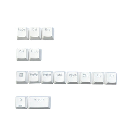 YMDK 105 German ISO Double Shot PBT Shine Through OEM Profile Keycap set Suitable For Cherry MX Switches Mechanical Keyboard