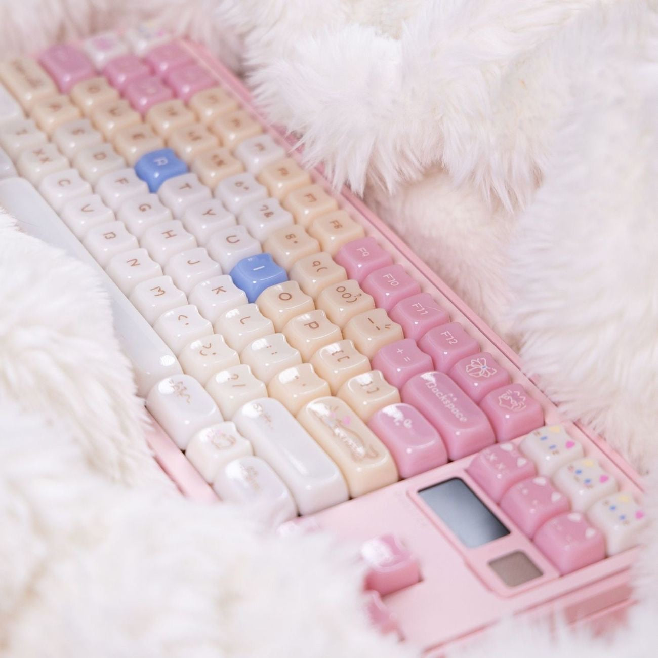YMDK 148 Keys Ragdoll Cat Top Print MAO Profile PC Material Custom Keycaps for 65/75/87/98/100/104 MX Mechanical keyboard