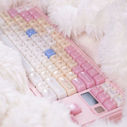 YMDK 148 Keys Ragdoll Cat Top Print MAO Profile PC Material Custom Keycaps for 65/75/87/98/100/104 MX Mechanical keyboard