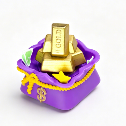 YMDK 1pcs Rotatable "Make Big Money" Theme Personalized Keycaps Creative Esc Keys Resin Keycap for MX Mechanical Keyboards