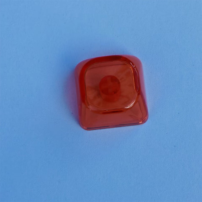 YMDK Gradient Series 1u MOA Profile Keycaps 1 pcs Blank Clear Shine-Through PC for MX Mechanical Keyboard - Red/Pink/Blue/Purple