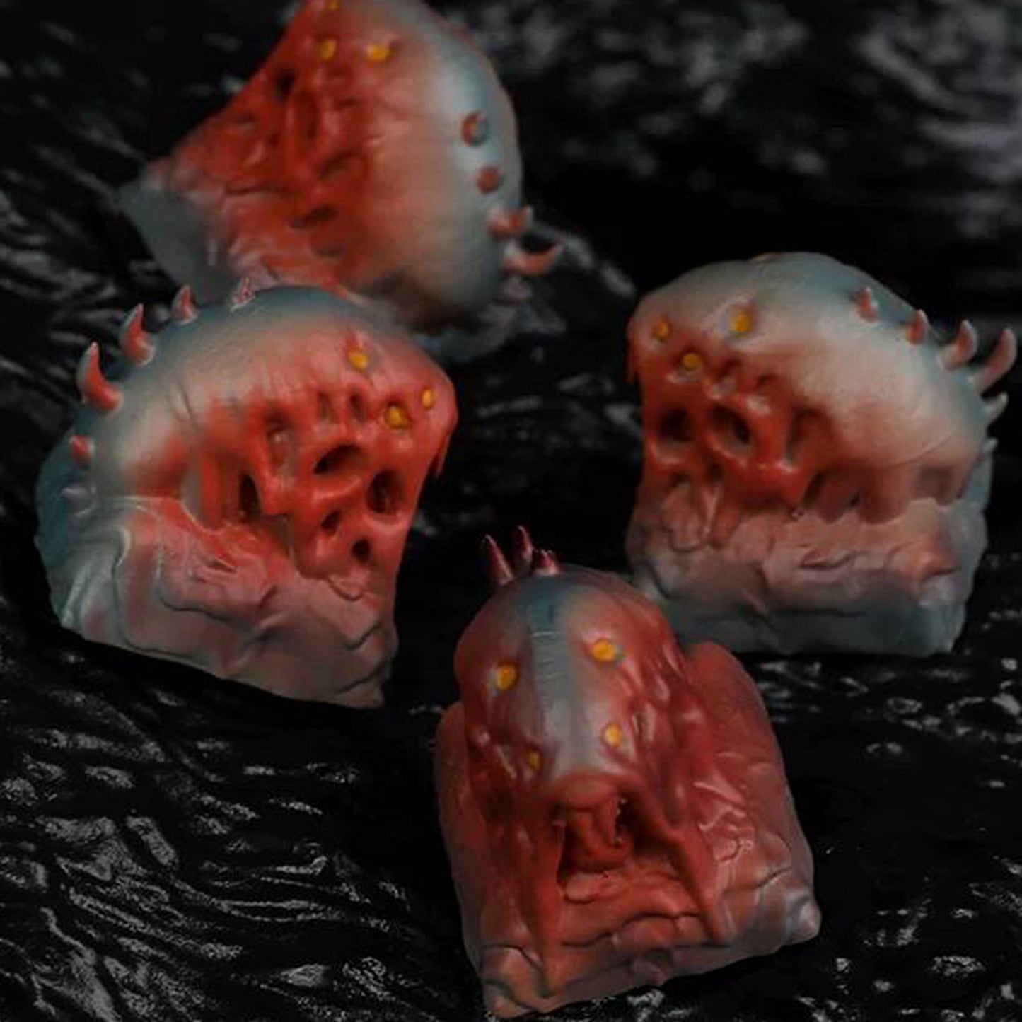 YMDK Fluid Dragon Three-dimensional Personality Keycaps Creative Interesting 3D Printed Key Cap Resin Keycaps for MX Mechanical keyboard