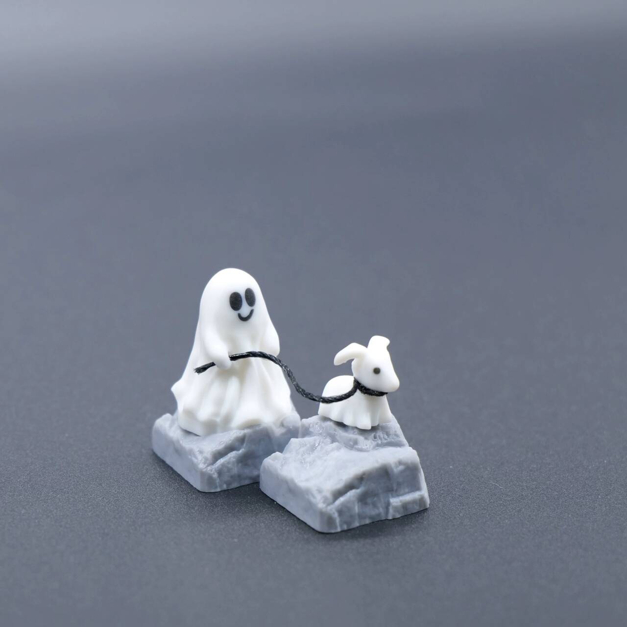 YMDK Ghost Puppy Personality Keycaps Novel Cute Interesting Keycap Resin Three-dimensional Key Caps for MX Mechanical Keyboard