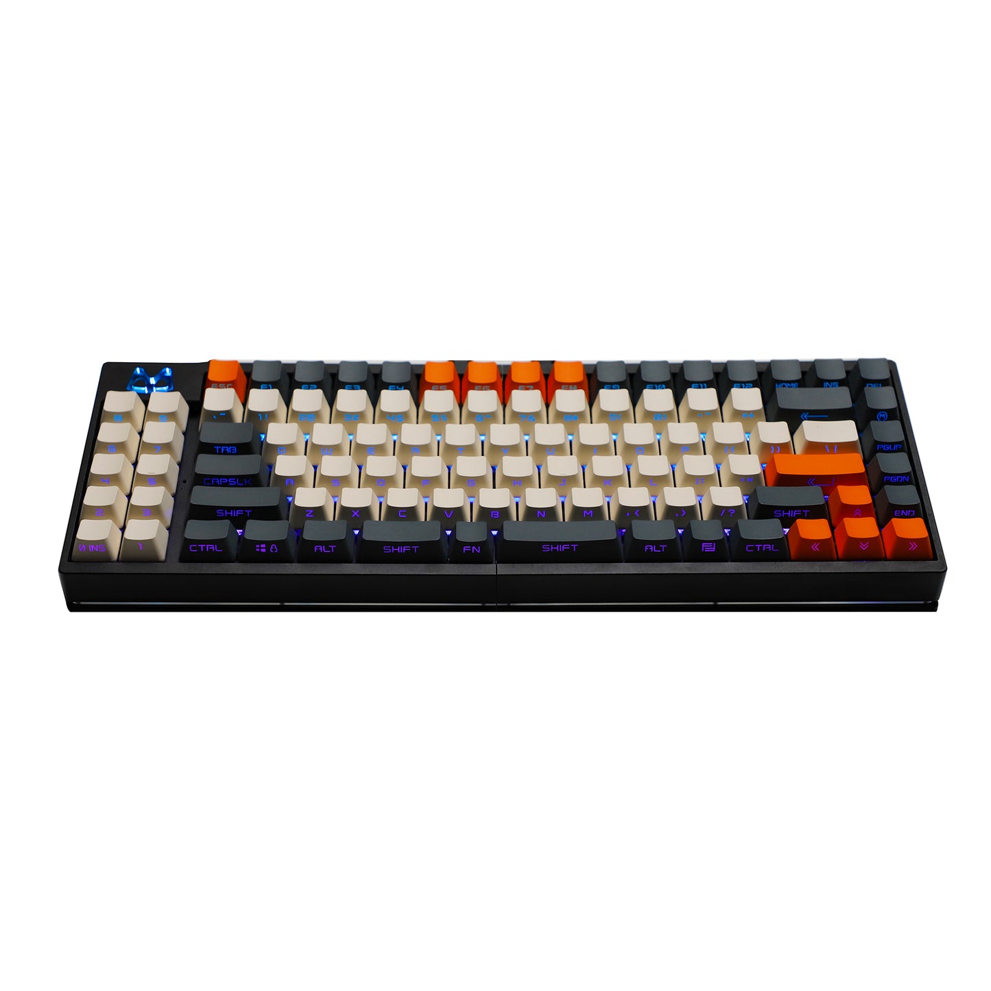 [GB/Shipping Time]YMD-75% Split 84 RGB Aluminum Kit(ANSI South Facing VIA VIAL Fully Programmable)