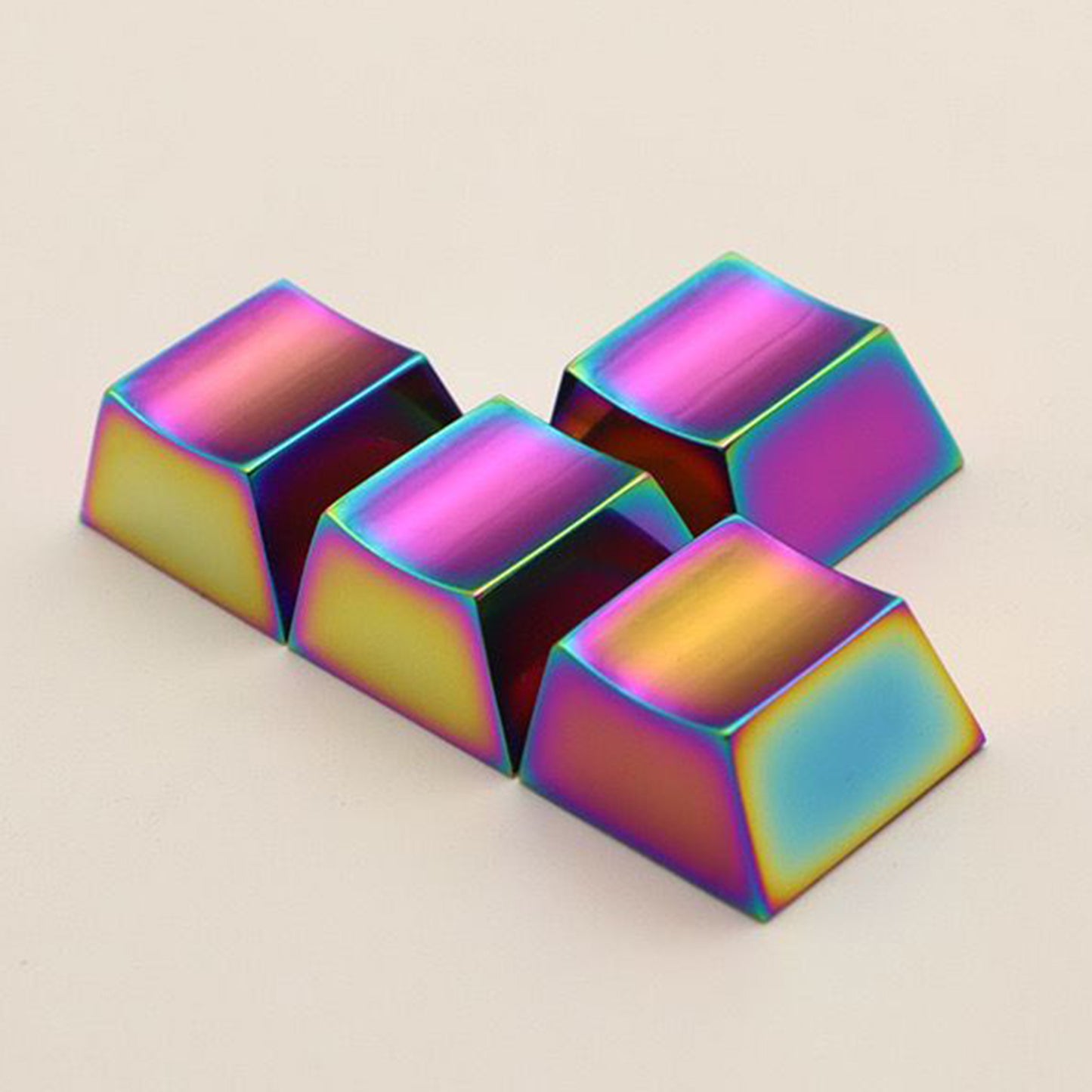 YMDK Personalized Aluminum Alloy Keycaps Colorful Creative Novel Keycap Homemade Custom Keycaps for MX Mechanical Keyboard