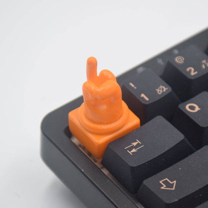 YMDK OK Gesture Keycaps Personalized Keycap Creative Cute Are You OK Hand-shaped Resin Key Caps for MX Mechanical Keyboard