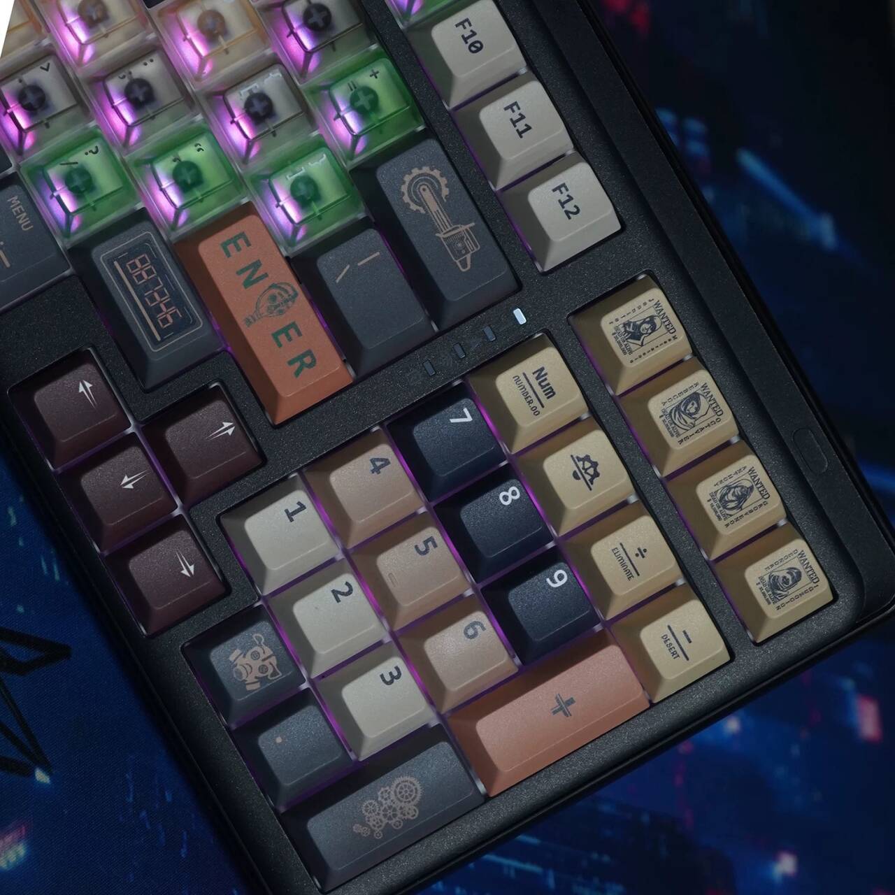 YMDK Wasteland Theme Keycap 131 Keys PBT Cherry Profile Dye Sublimation for Mechanical Keyboard