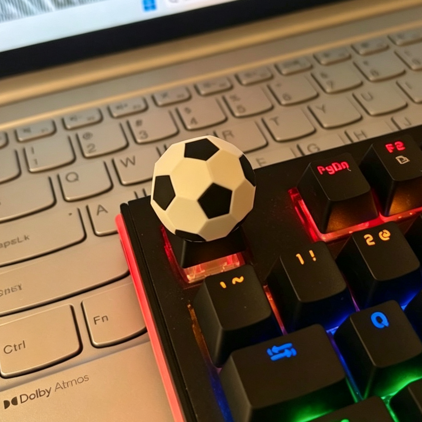 YMDK Football Themed Esc Key Resin Personalized Custom Keycaps for MX Mechanical Keyboards