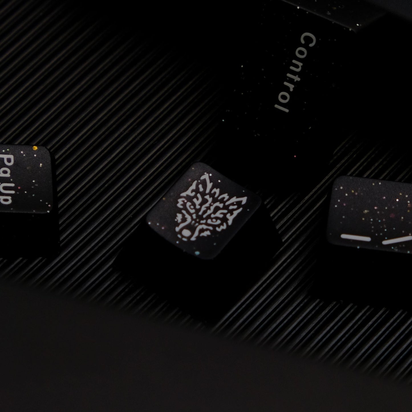 YMDK Glitter Black Keycaps Full Set 114 Keys ABS Cherry Profile Custom Creative Minimalist Keycap for MX Mechanical Keyboard