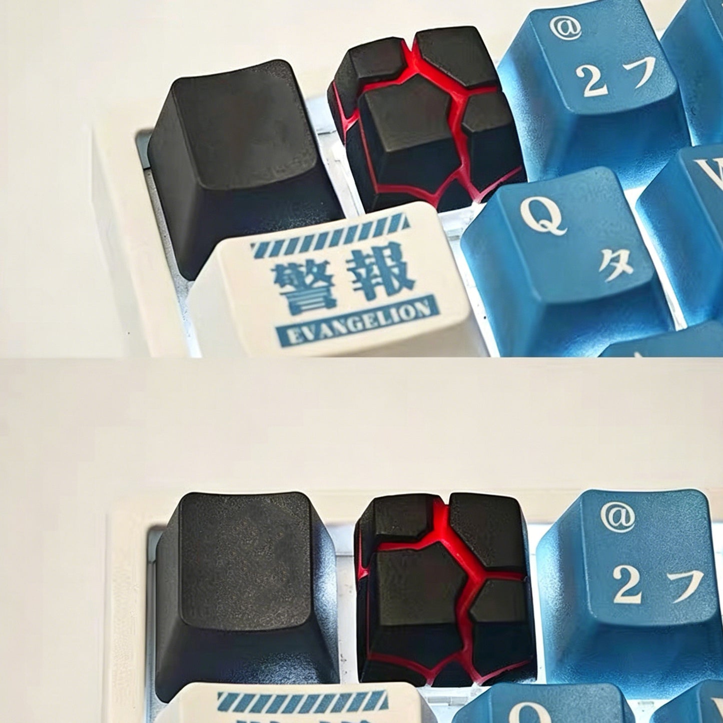 YMDK Rock Crevice Artisan Resin Keycaps R4 Unique Creative Shine Through for MX Mechanical keyboard