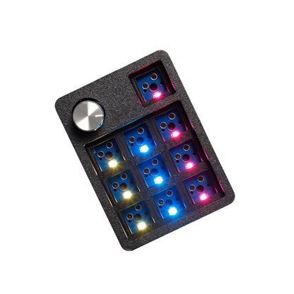 CV11 11-Key Mini Mechanical Keyboard – Wired, Hot-Swap, RGB Knob & PLA 3D Printed Case, Supports VIAL Macro for Gaming & Office