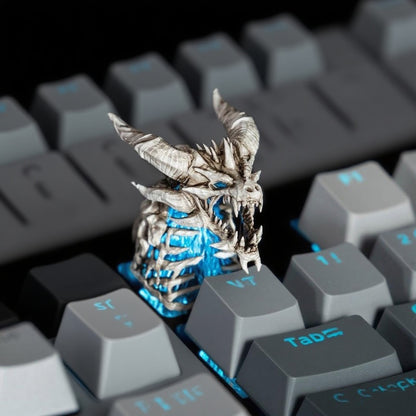 YMDK World of Warcraft Theme Personalized Keycaps Frost Dragon Cool Novel Keycap Shine Through Creative Custom for MX Mechanical Keyboard