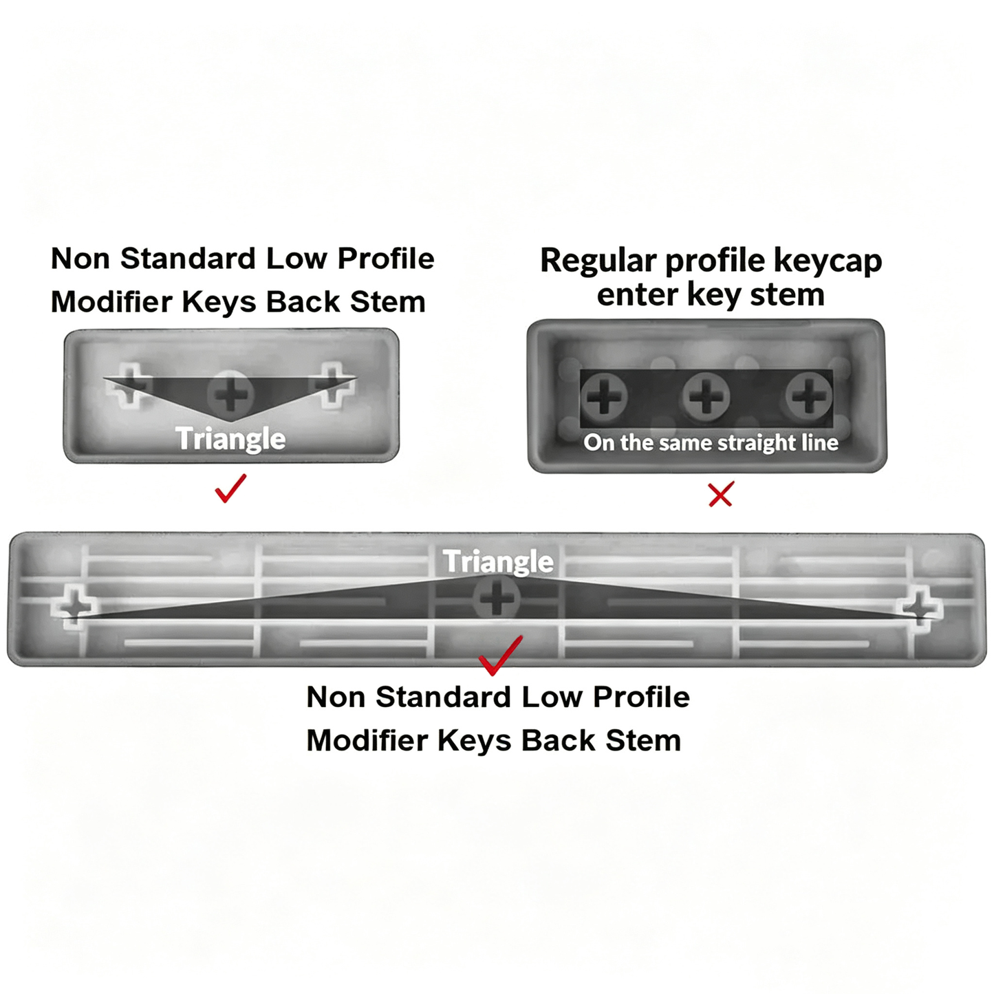 Gray Orange K1 SE Low Profile Keycaps Back-Lit Key Caps Compatible with Keychron Low Profile Mechanical Keyboard