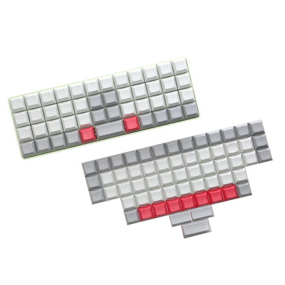YMDK XDA DSA Blank Colorful PBT Keycaps Suitable For Ortholinear Layout MX Keyboard XD75 ID75  Split 36 Corne Split 46 Planck Preonic Niu40