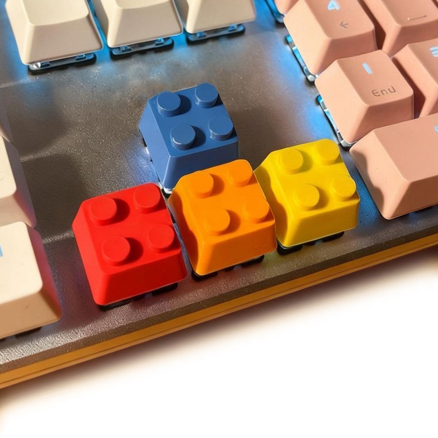 YMDK 4pcs Building Block Brick Arrow Keys 3D Printed Creative Color  Personalized Keycaps for MX Mechanical Keyboard