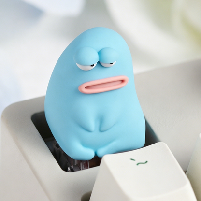 YMDK 1pcs Esc Key Ugly Cute Novelty Keycap Personalized Handmade Resin Creativity Custom Keycaps for MX Mechanical Keyboards