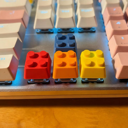 YMDK 4pcs Building Block Brick Arrow Keys 3D Printed Creative Color  Personalized Keycaps for MX Mechanical Keyboard