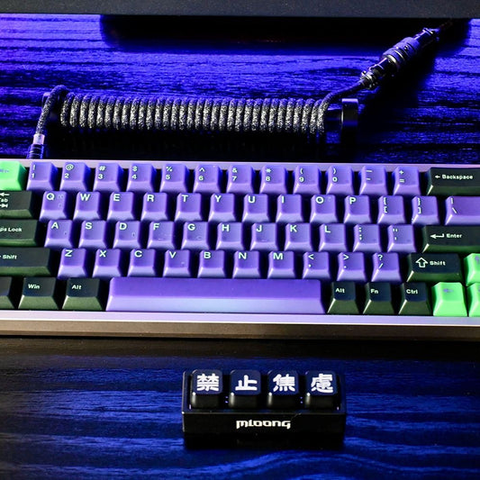 YMDK 151 Keys Comic Retro Machinery Cherry Profile PBT 5 Sides Dye Sublimation Keycaps for MX Mechanical Keyboards 75/87/98/104/108