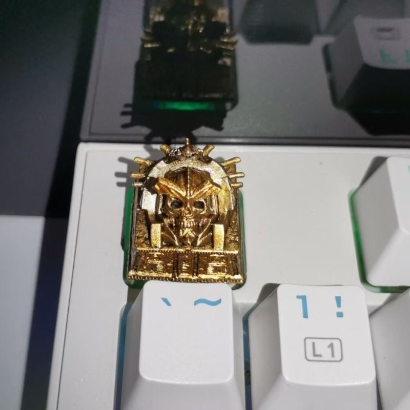 YMDK Egyptian Pharaoh Pyramid Personalized Keycaps Three-dimensional Hand-made Custom Resin Keycap for MX Mechanical Keyboard